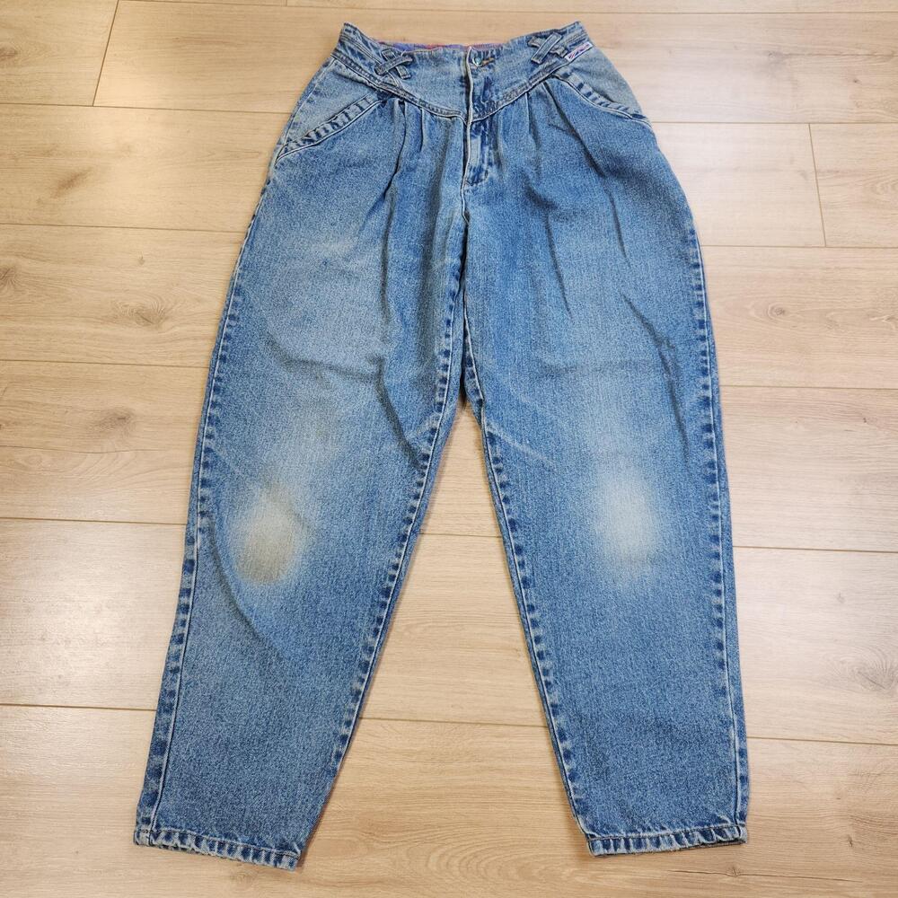 Vintage Brittania Jeans Womens 12 Medium Wash Blue High Rise Mom Denim 90s